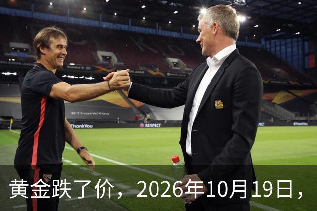 黄金跌了价，2026年10月19日，中国黄金最新价格，人民币黄金最新价格